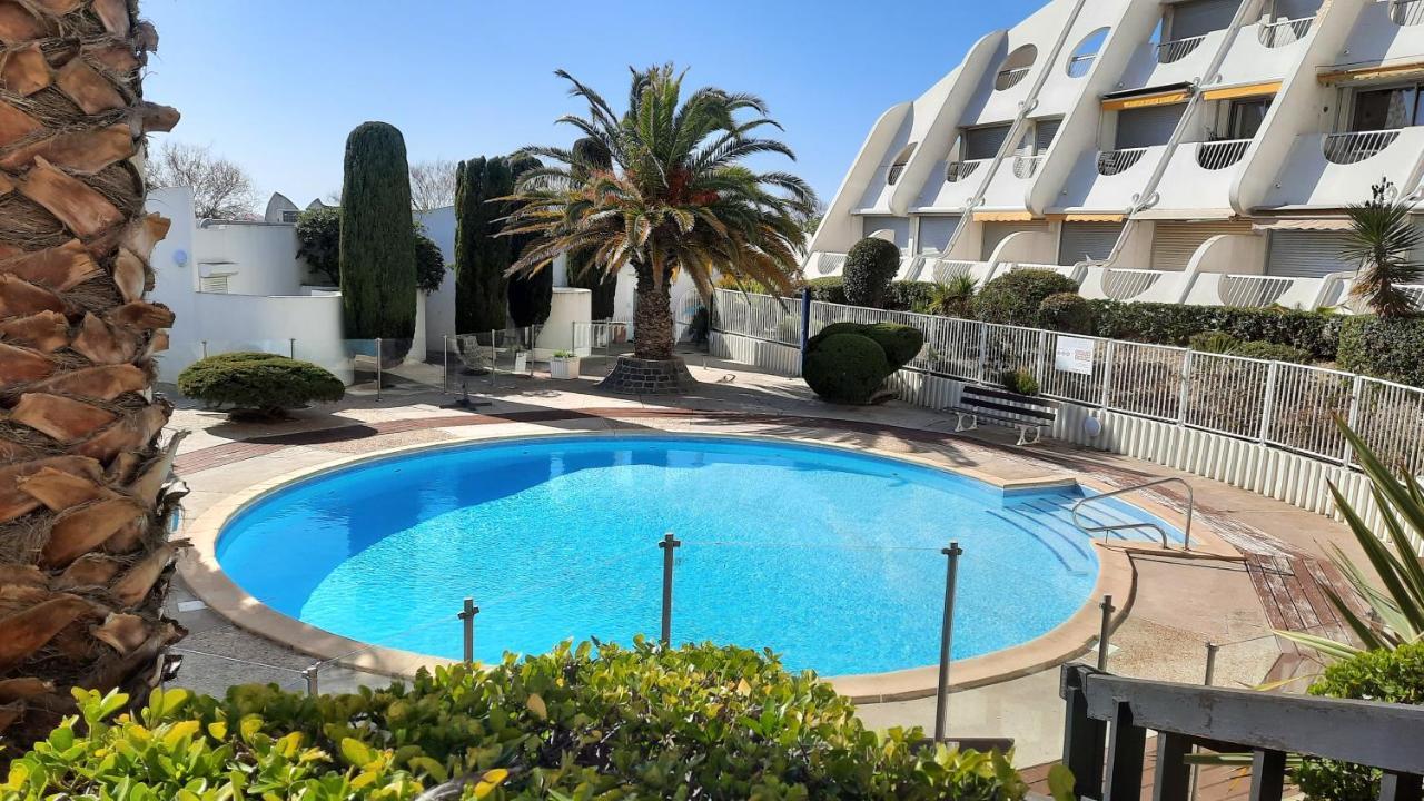 Ancre bleue***, 1ère ligne plage, piscine, Clim. La Grande Motte Extérieur photo