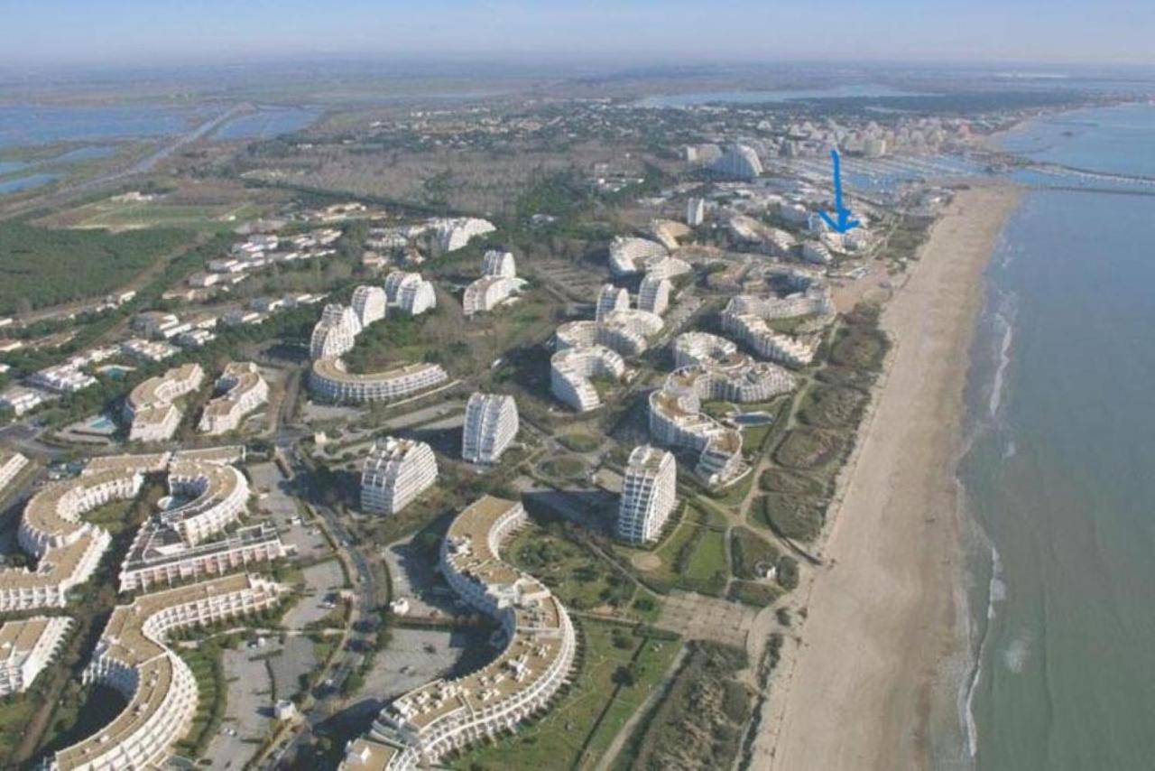 Ancre bleue***, 1ère ligne plage, piscine, Clim. La Grande Motte Extérieur photo